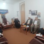 دیدار سرپرست حوزه نمایندگی ولی فقیه درسازمان جهاد کشاورزی فارس وجمعی از همکاران با امام جمعه شهرستان مهر
