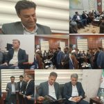 تکریم و معارفه در مدیریت جهاد کشاورزی شهرستان مهر با حضور مقامات استانی و محلی