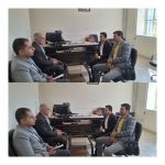 حضور مجید تبسم مشاور عالی رئیس سازمان و مدیر بازرسی ارزیابی عملکرد و پاسخگویی به شکایات و علیرضا رنجبر کارشناس امور اراضی این مدیریت در مدیریت جهاد کشاورزی شهرستان بوانات