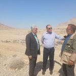 بازدید مدیر جهاد کشاورزی و رئیس منابع طبیعی شهرستان از ساختگاه نیروگاه خورشیدی در مرودشت